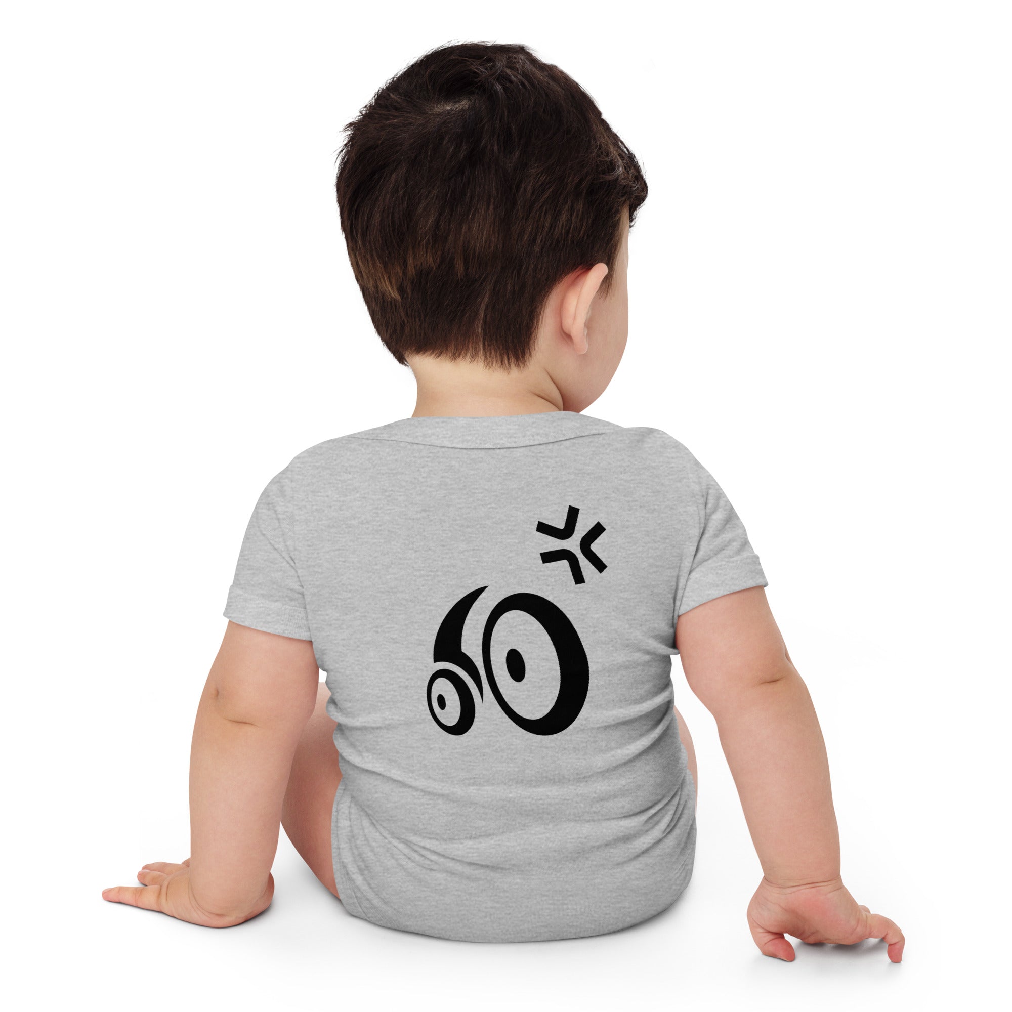 Furious Tot - Baby short sleeve one piece (back print)