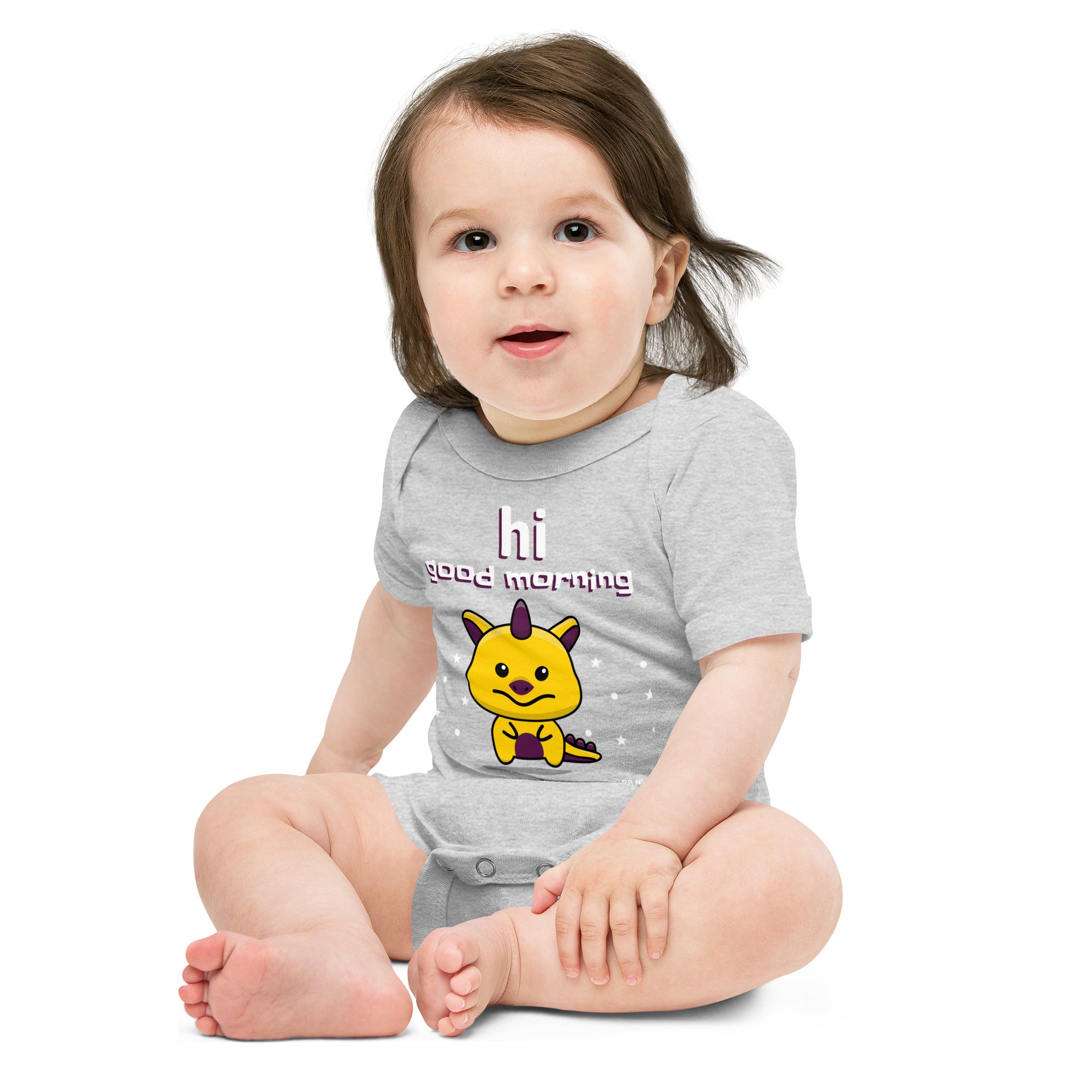 V1 Cute monster - Baby short sleeve one piece