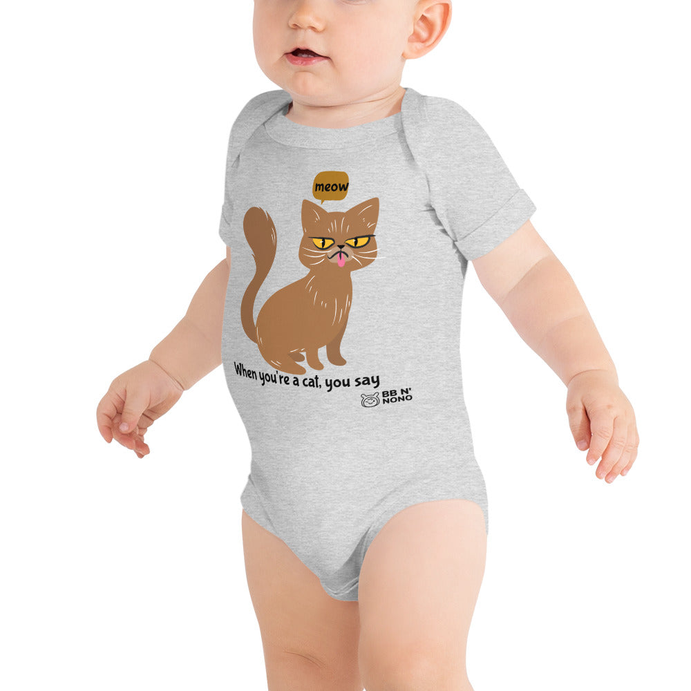 Meow - Baby short sleeve one piece