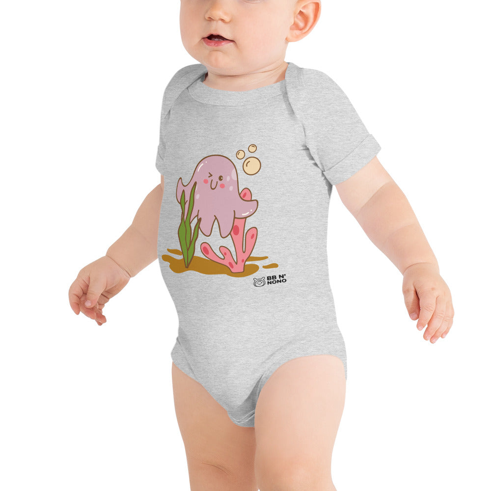 Kawaii sea creature - Baby short sleeve one piece