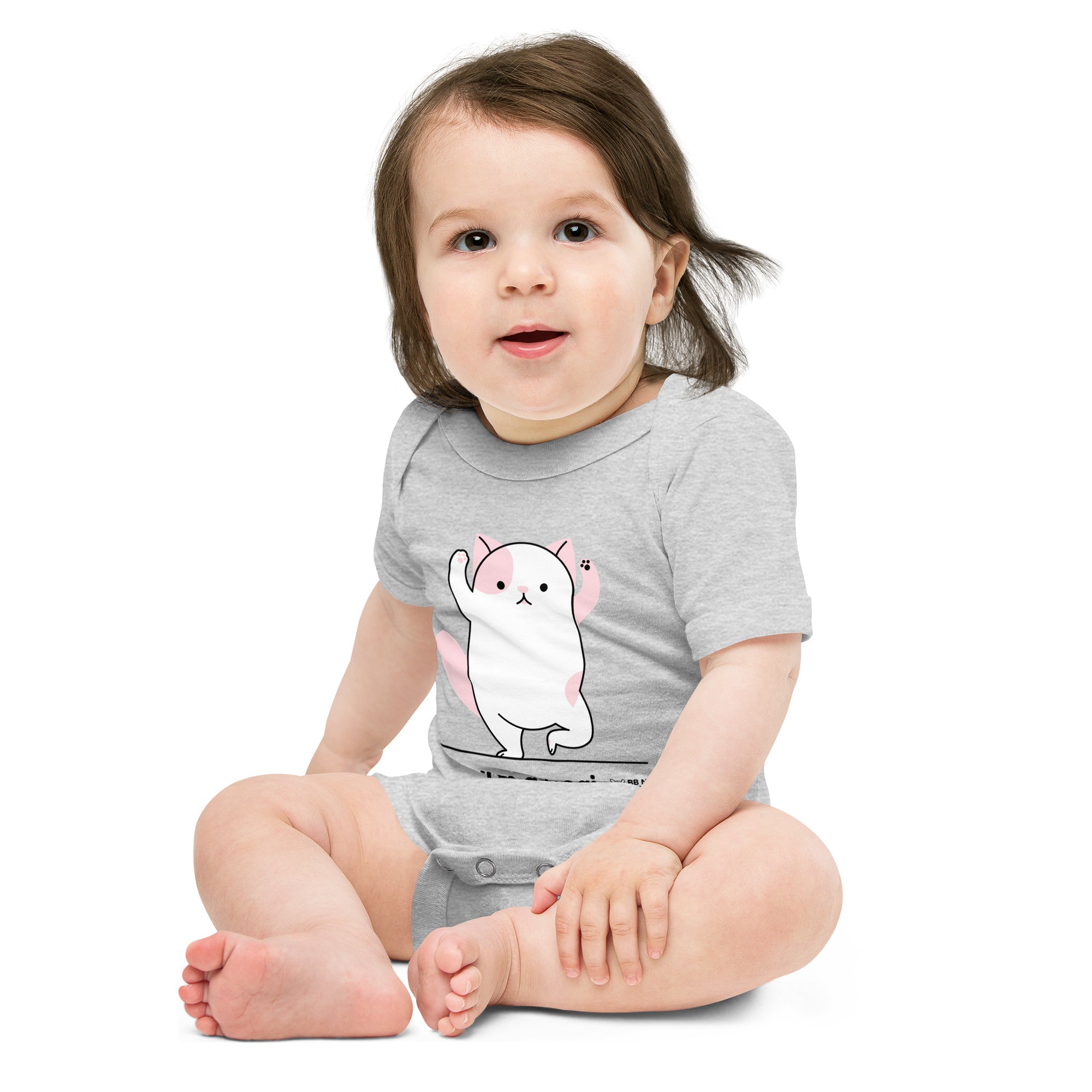 Meow Yogi - Baby short sleeve one piece