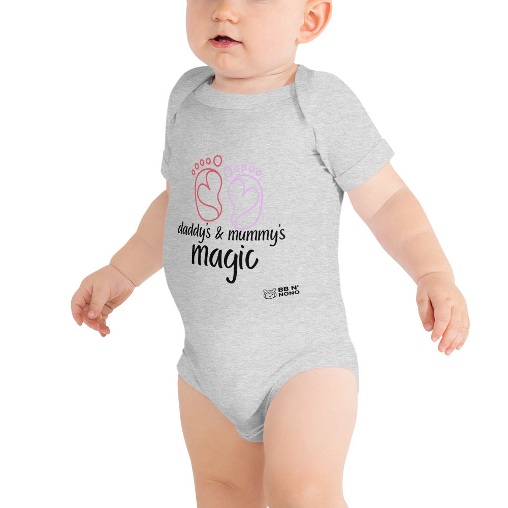 Daddy & Mummy's Magic - Baby short sleeve one piece