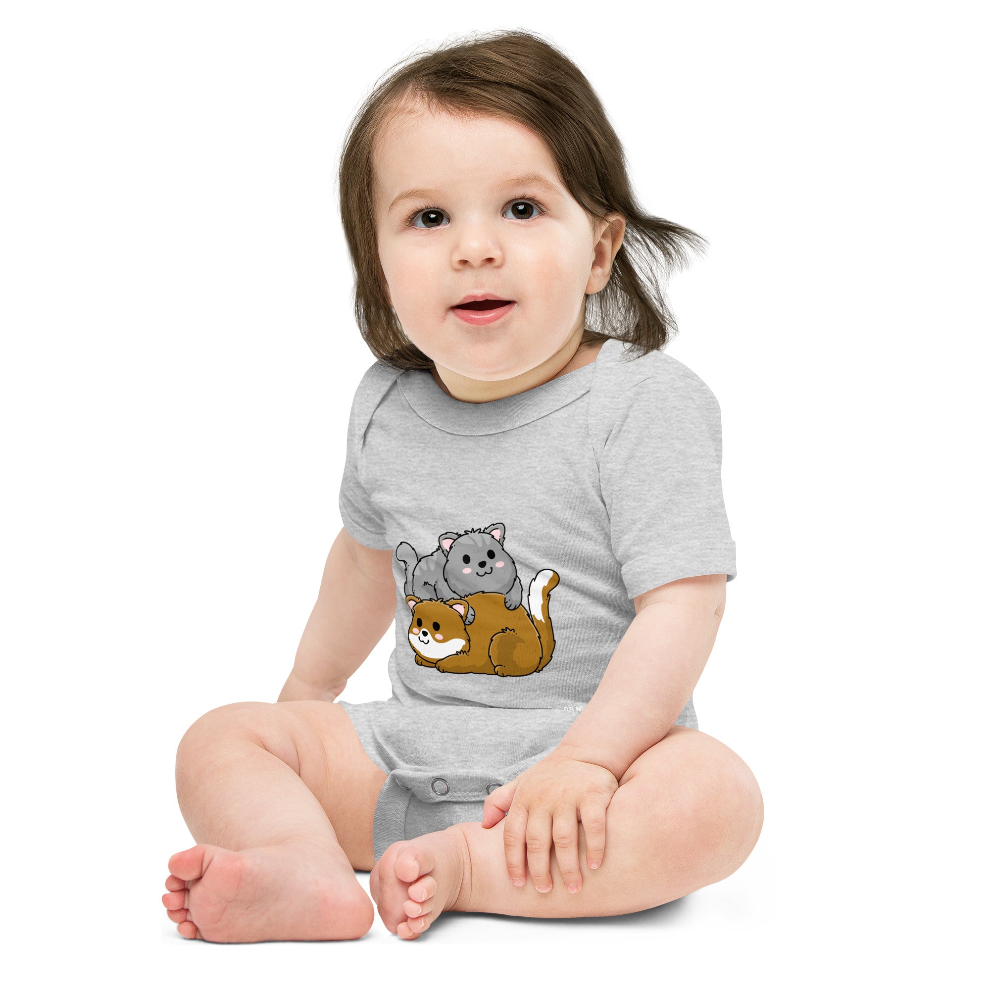 Meow V7 - Baby short sleeve one piece