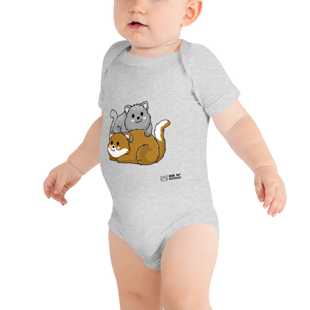 Meow V7 - Baby short sleeve one piece