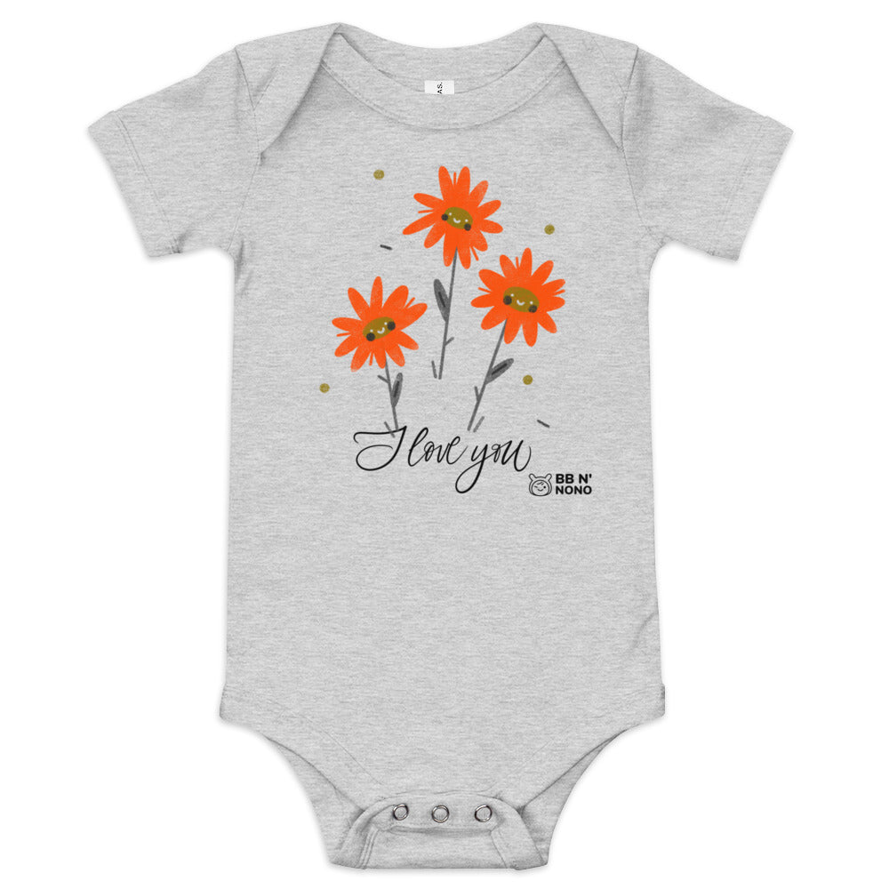 I love you - Baby short sleeve one piece