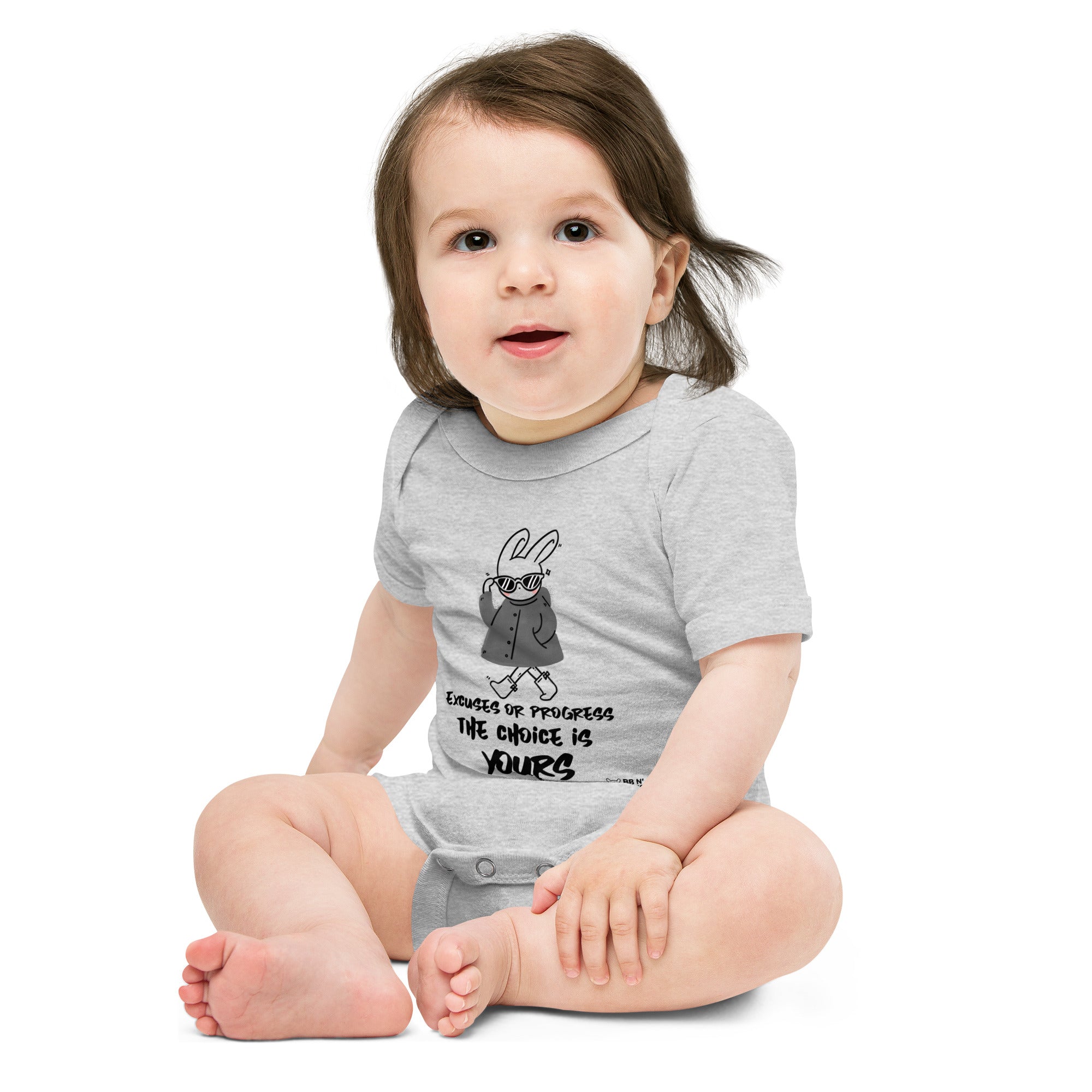 Excuses or Progress, the choice is yours  - Baby short sleeve one piece