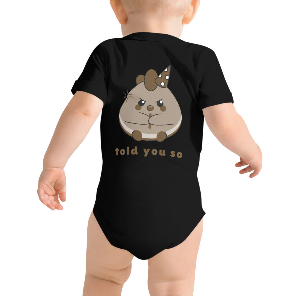 Told you so V - Baby short sleeve one piece