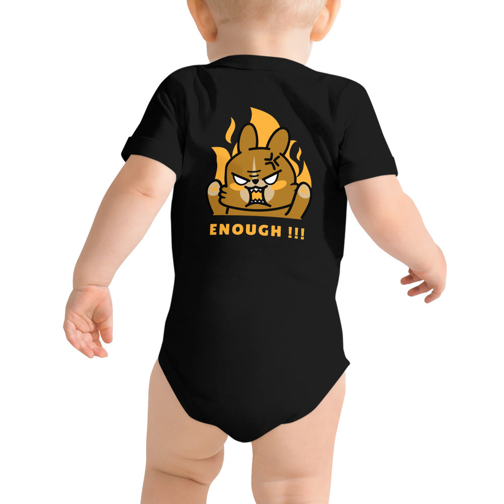 Enough!! - Baby short sleeve one piece