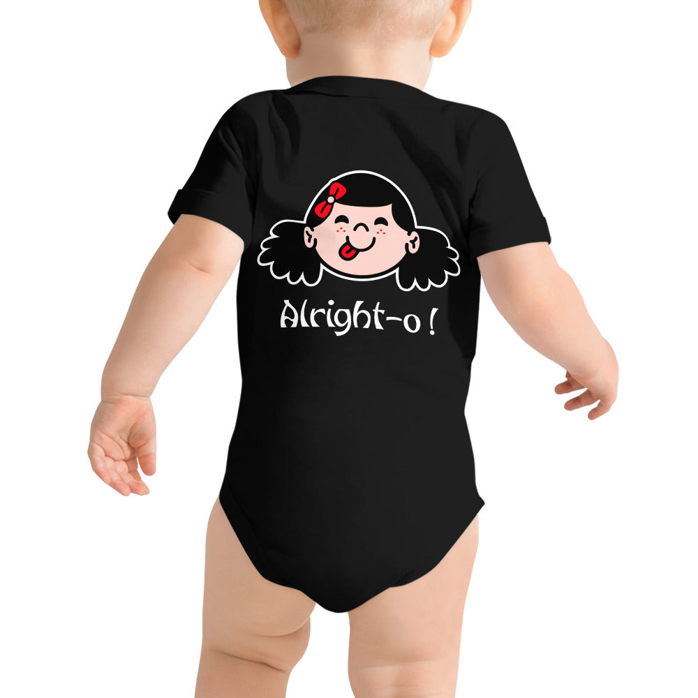 Alright-o! - Baby short sleeve one piece (back print)