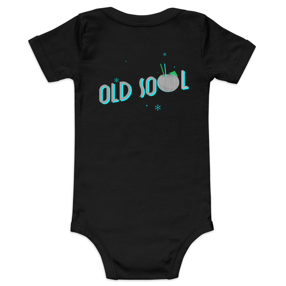 Old soul - Baby short sleeve one piece (back print)