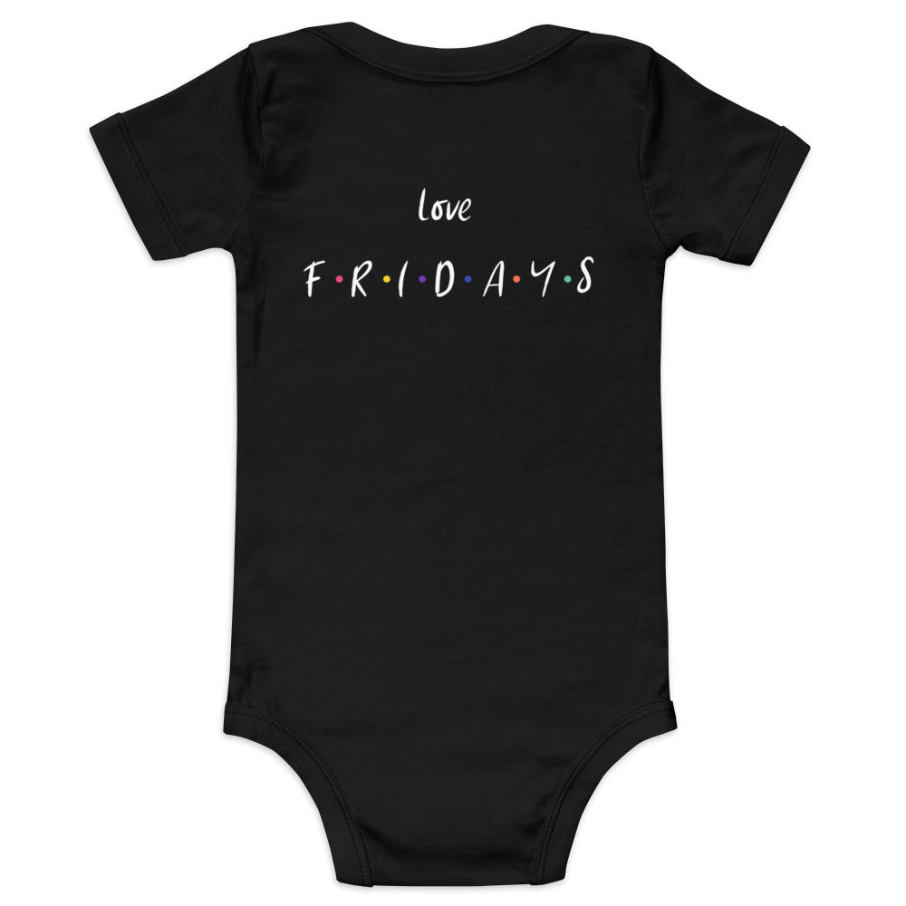 Love Fridays - Baby short sleeve one piece (back print)