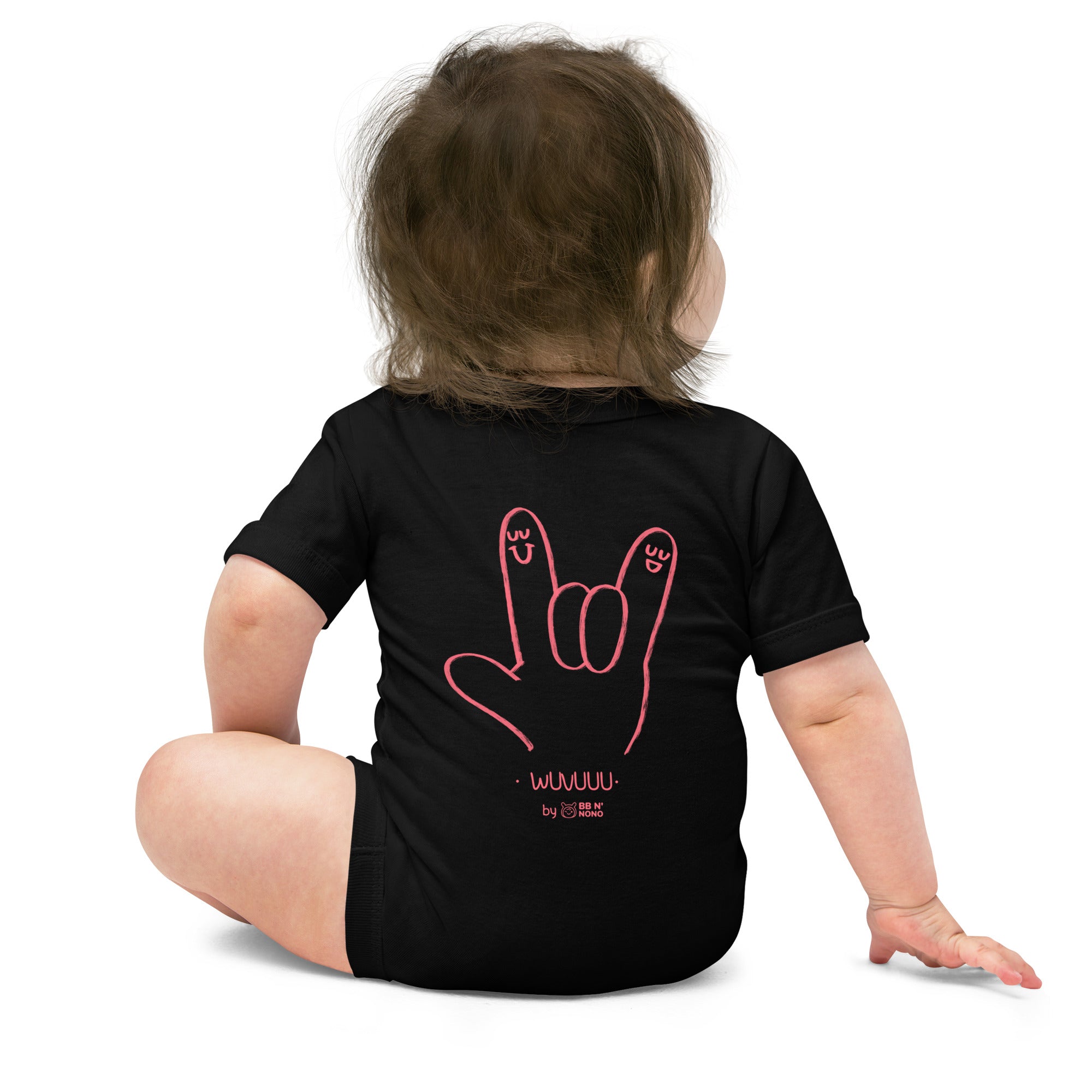 Wuvuuu - Baby short sleeve one piece (back print)