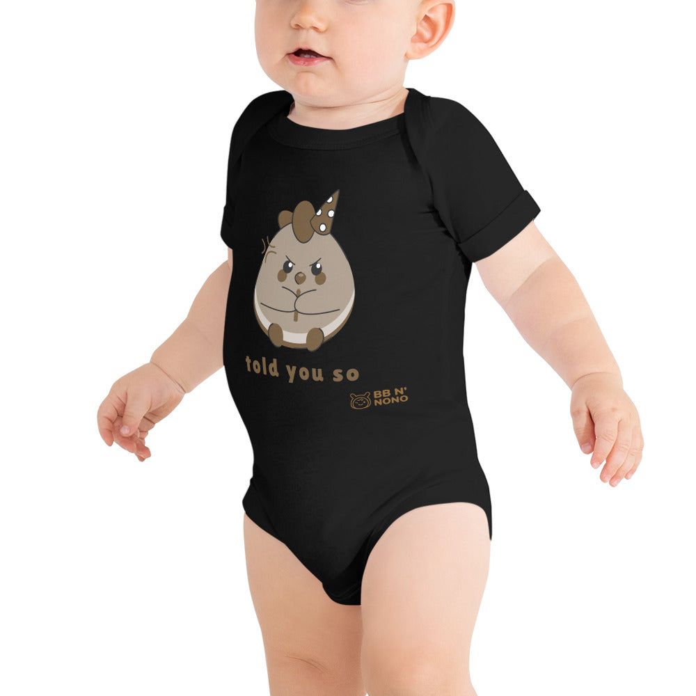 Told you so V - Baby short sleeve one piece