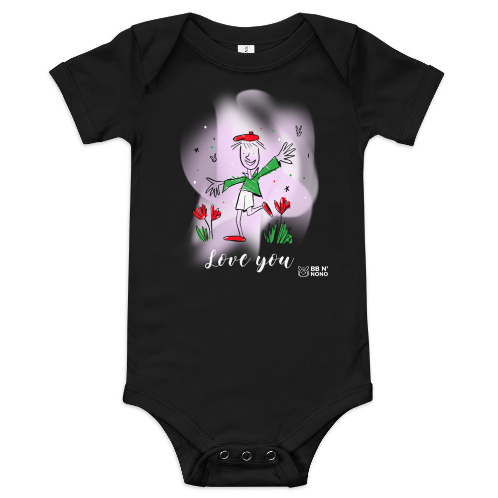 Love you - Baby short sleeve one piece