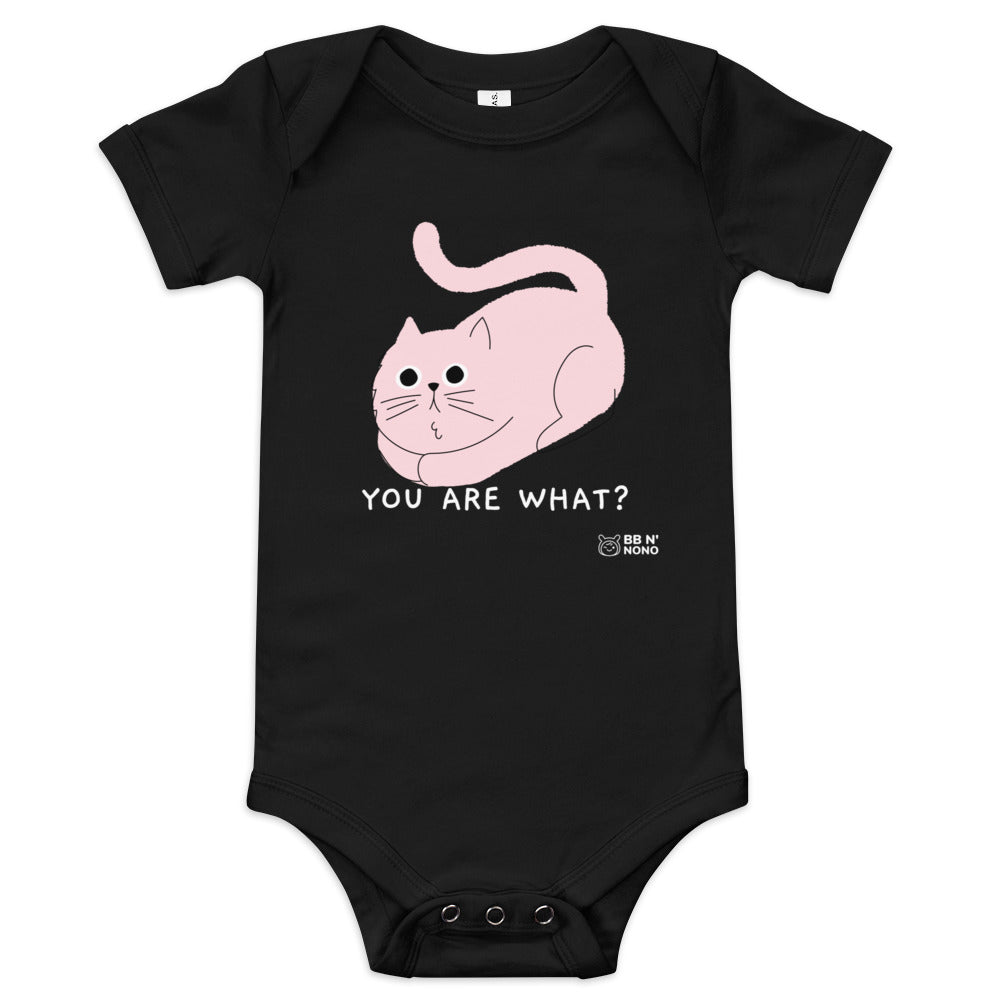 You are what? - Baby short sleeve one piece