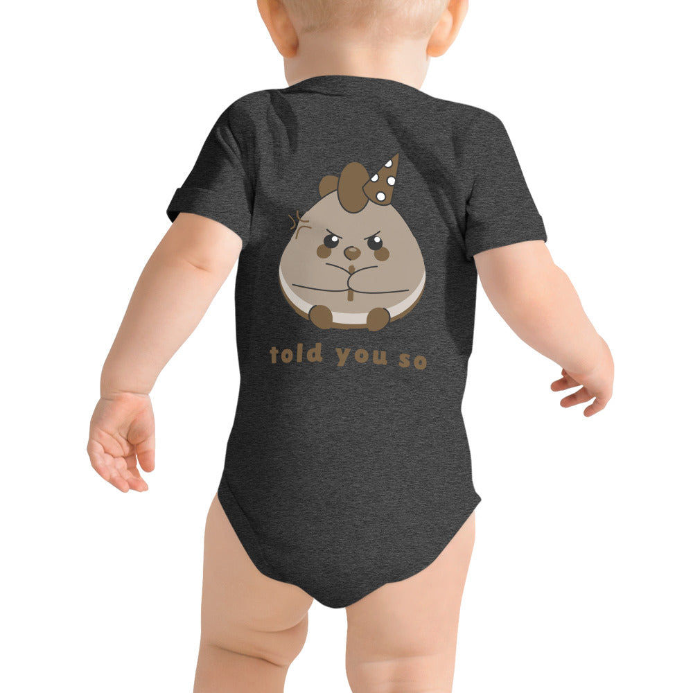 Told you so V - Baby short sleeve one piece