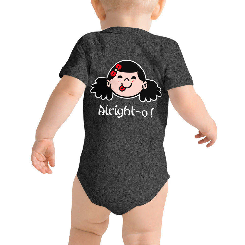 Alright-o! - Baby short sleeve one piece (back print)