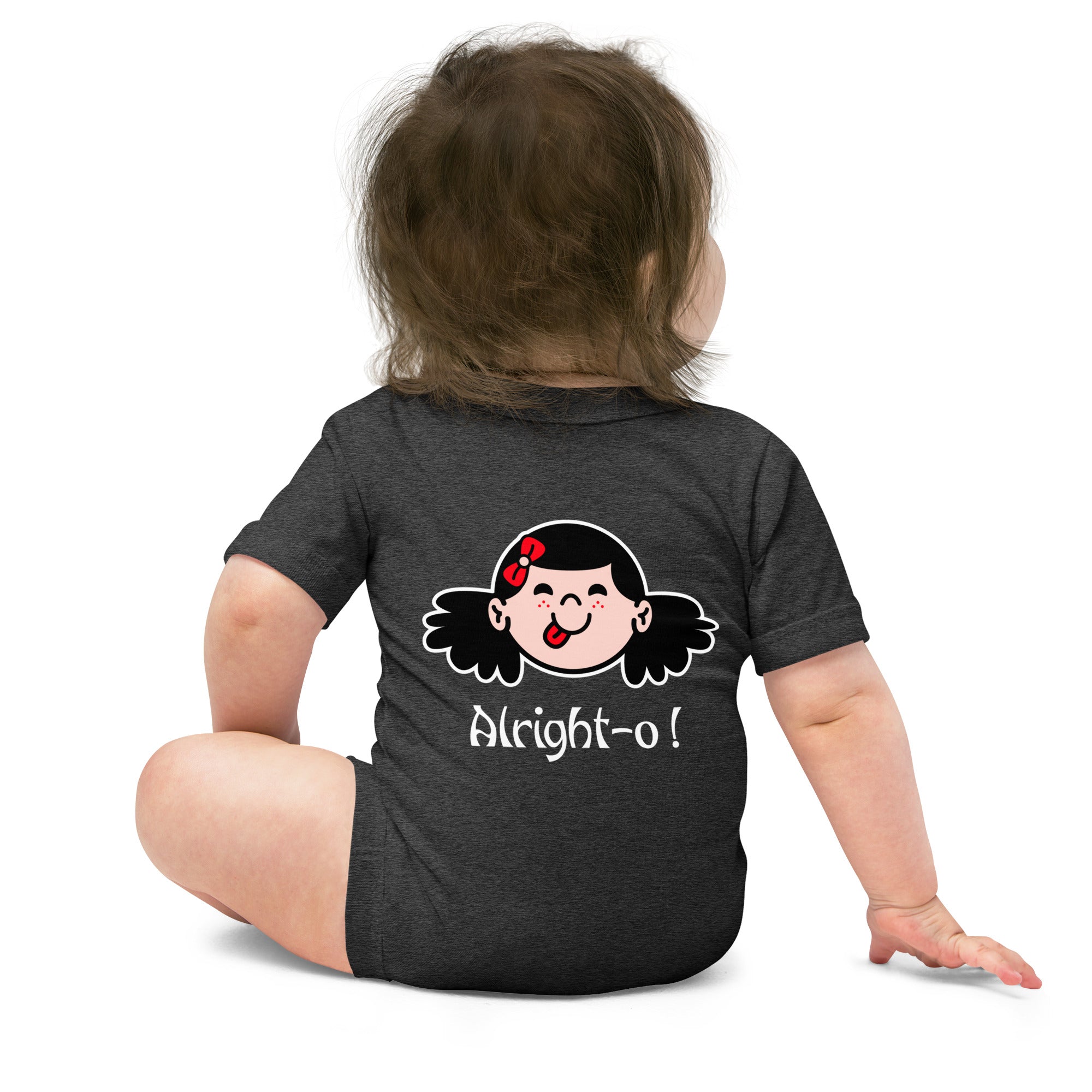 Alright-o! - Baby short sleeve one piece (back print)