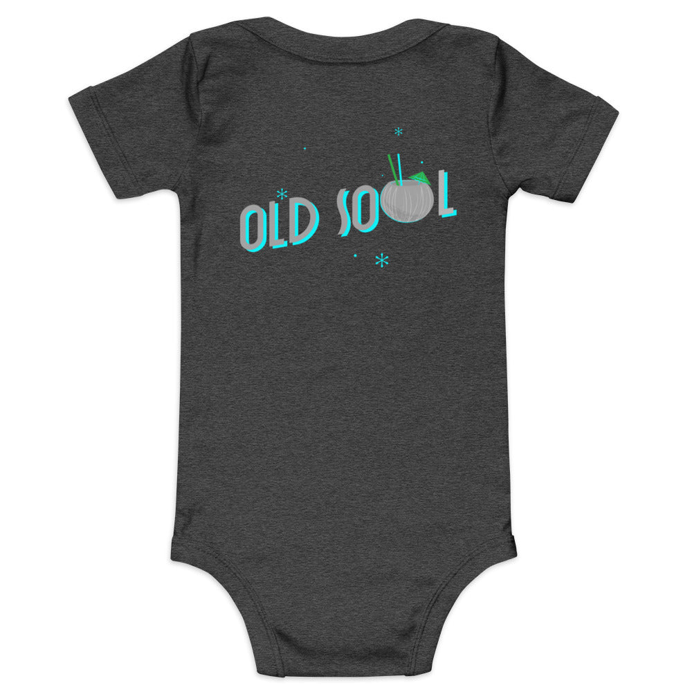 Old soul - Baby short sleeve one piece (back print)