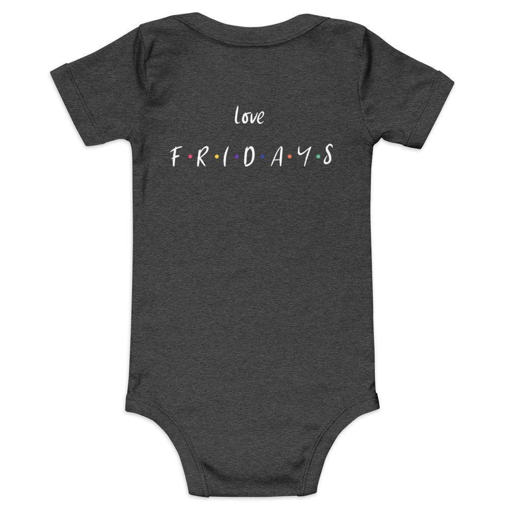 Love Fridays - Baby short sleeve one piece (back print)