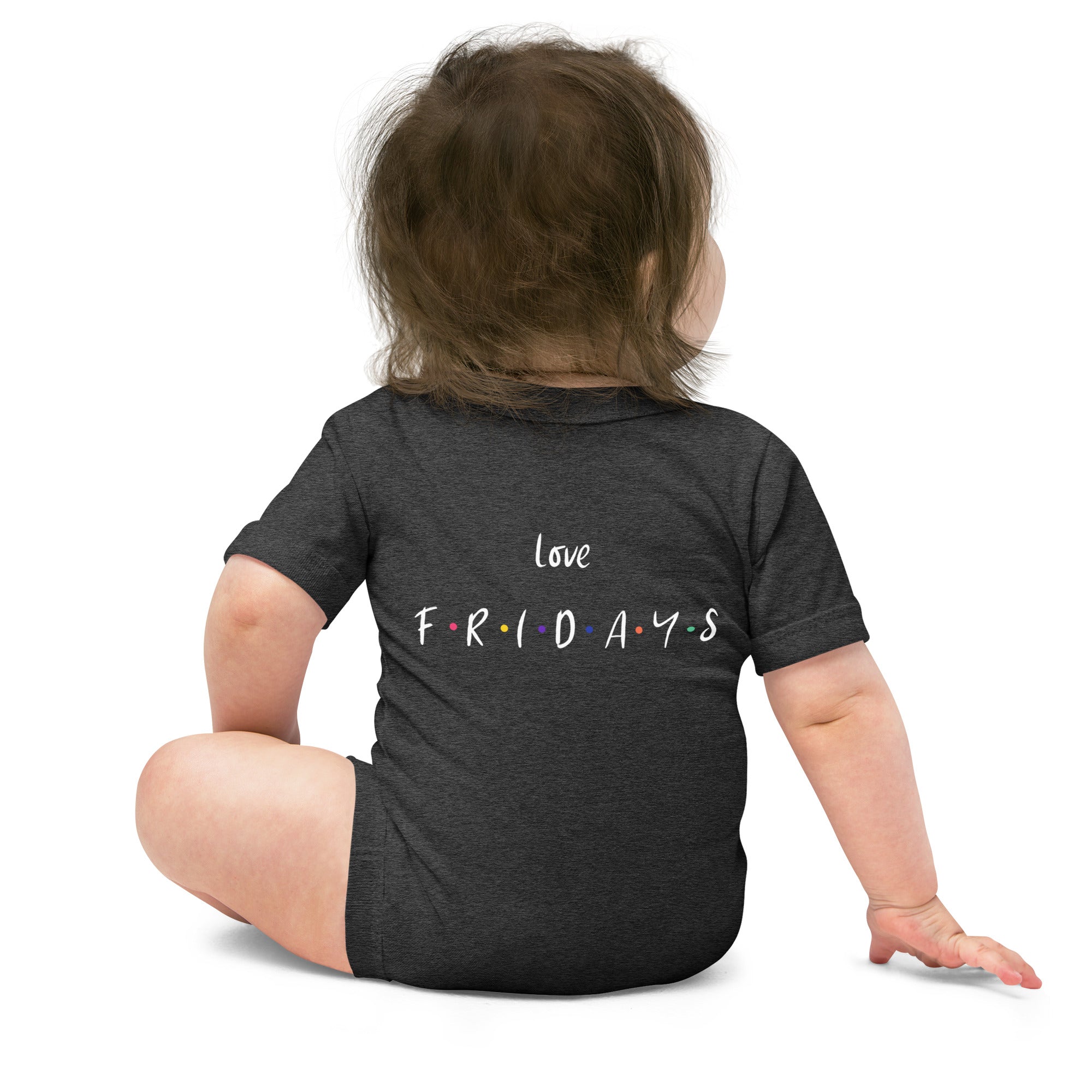 Love Fridays - Baby short sleeve one piece (back print)