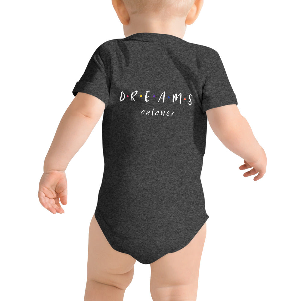 Dreams catcher - Baby short sleeve one piece (back print)