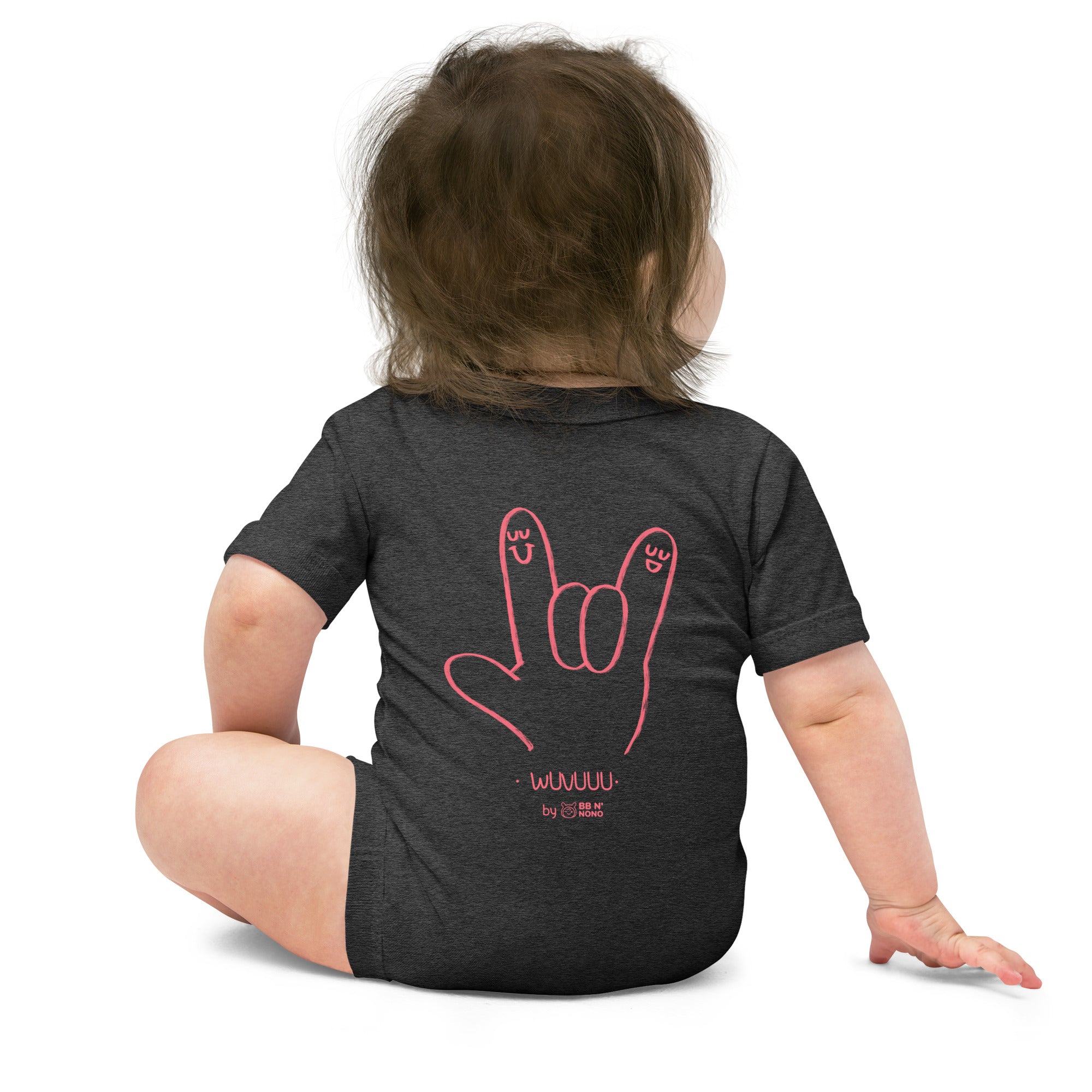 Wuvuuu - Baby short sleeve one piece (back print)