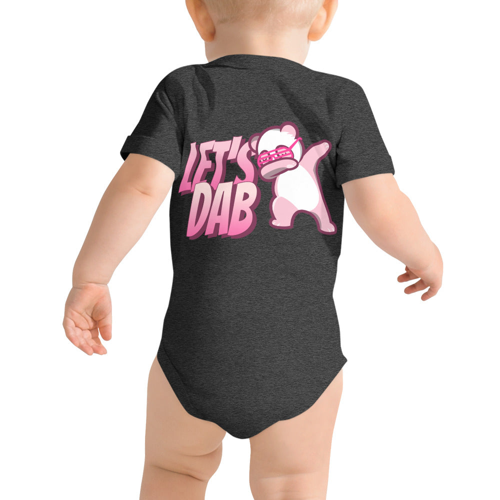 Let's dab - Baby short sleeve one piece (back print)