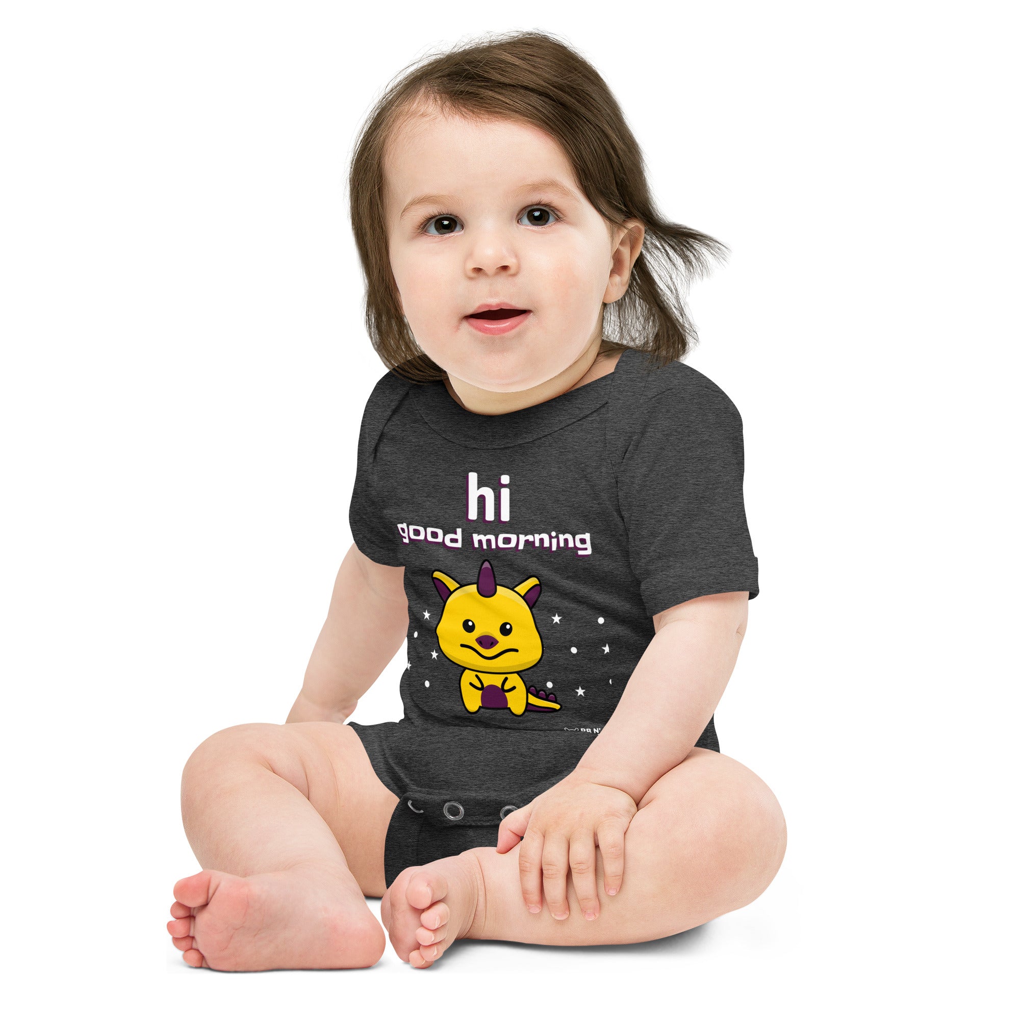 V1 Cute monster - Baby short sleeve one piece