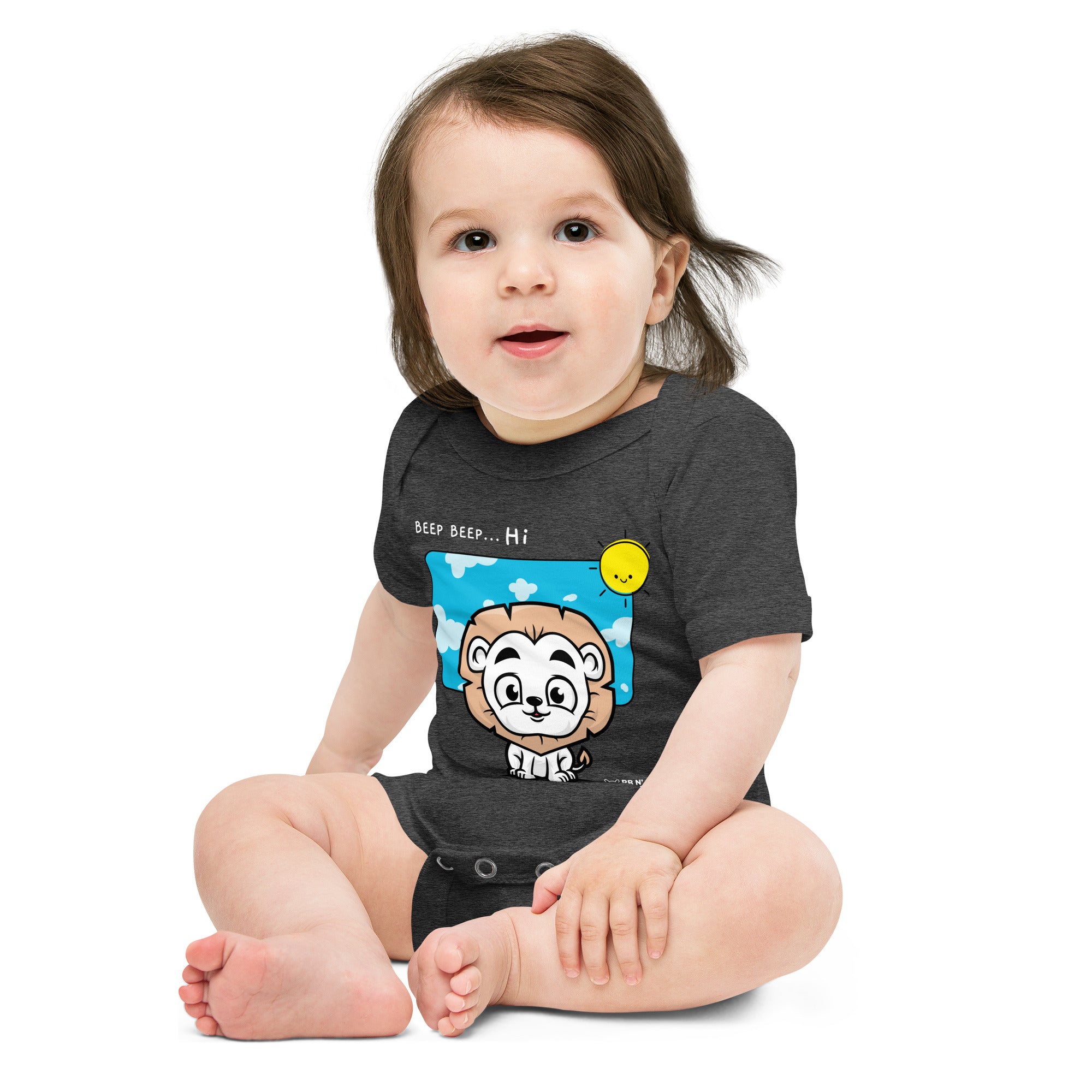 Lit Lion - Baby short sleeve one piece