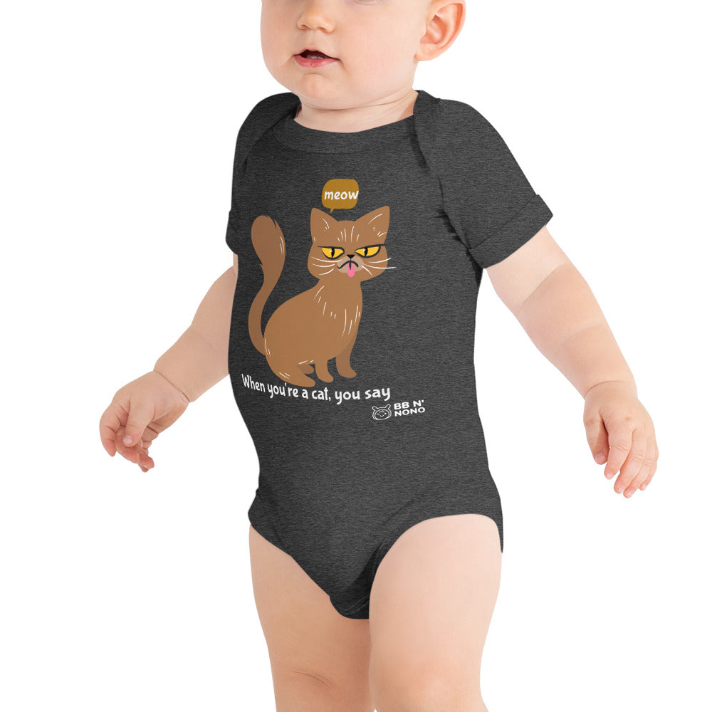 Meow - Baby short sleeve one piece