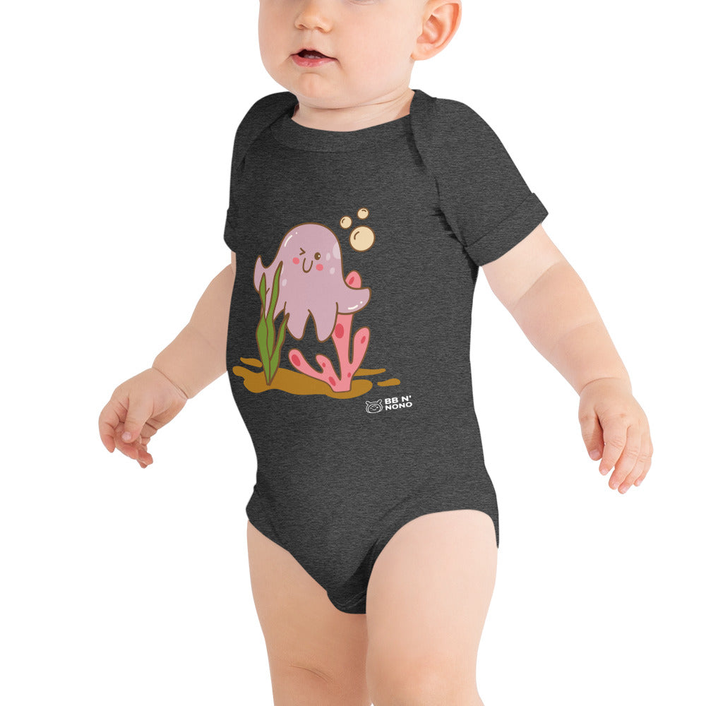 Kawaii sea creature - Baby short sleeve one piece