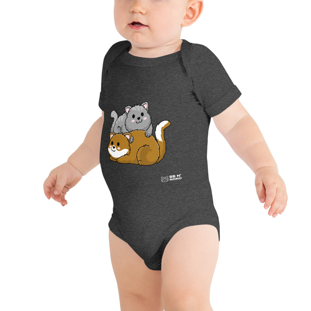 Meow V7 - Baby short sleeve one piece