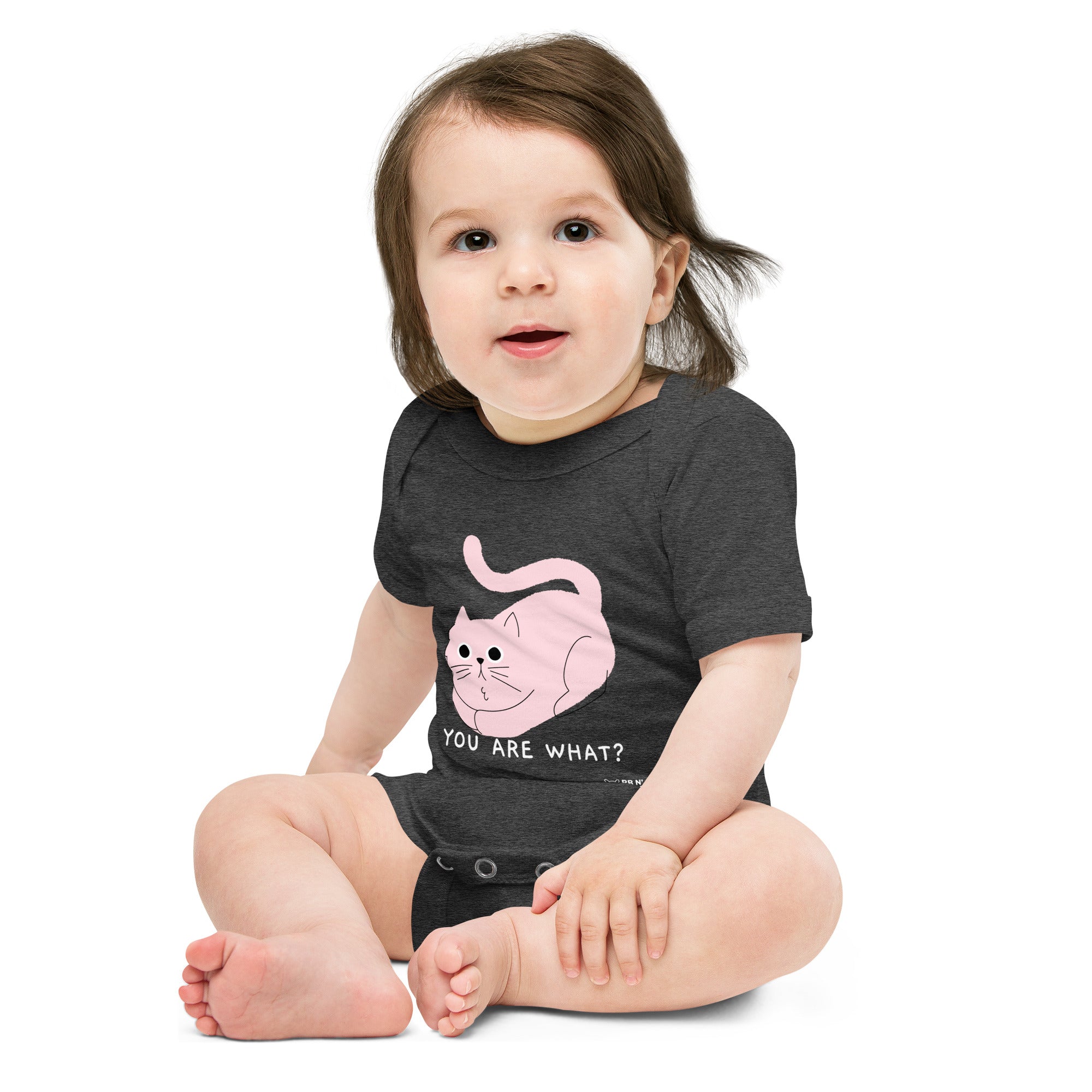 You are what? - Baby short sleeve one piece