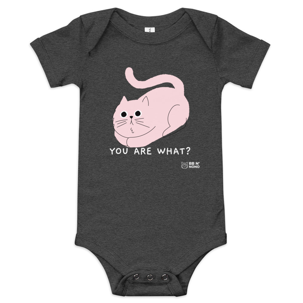 You are what? - Baby short sleeve one piece