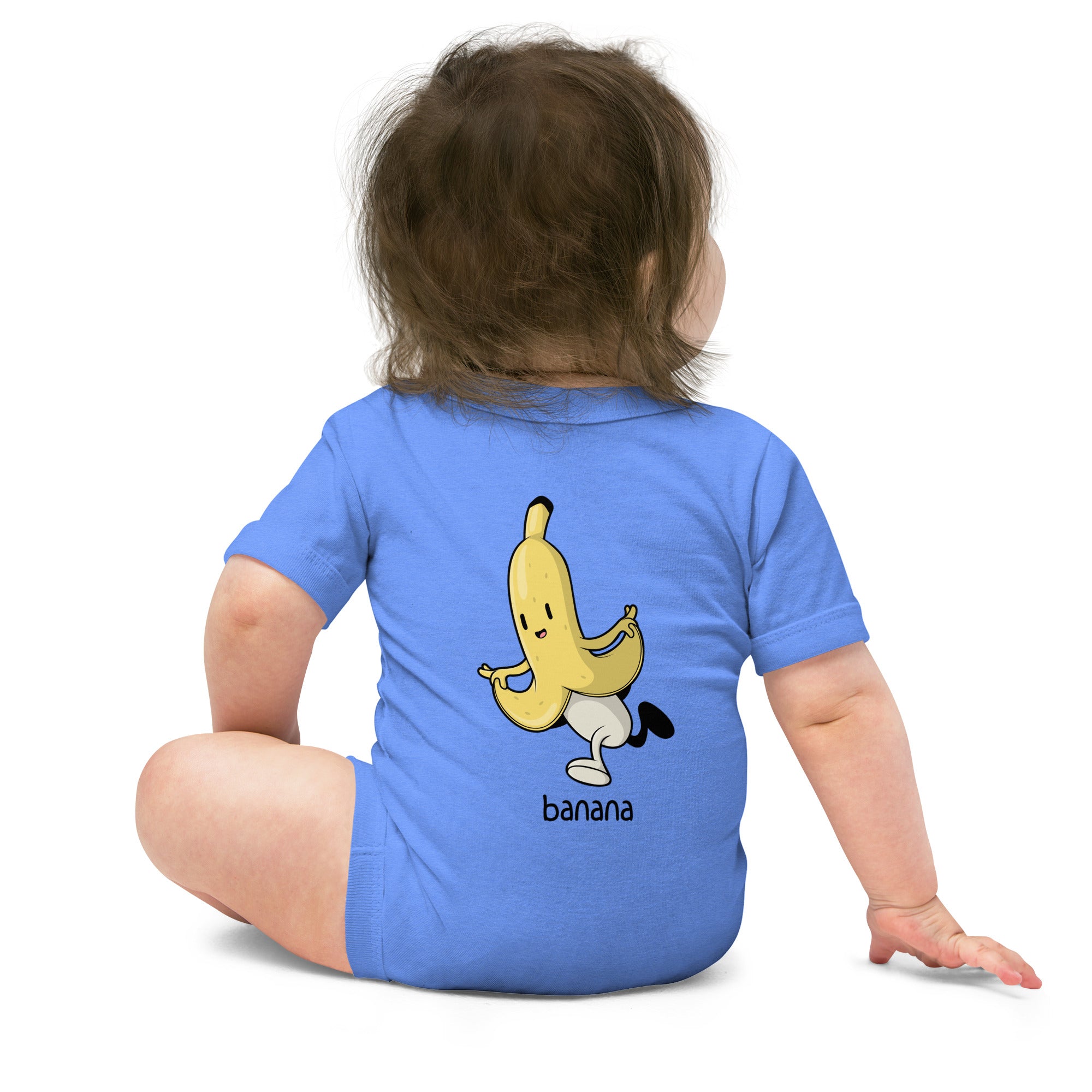 V Banana - Baby short sleeve one piece (back print)