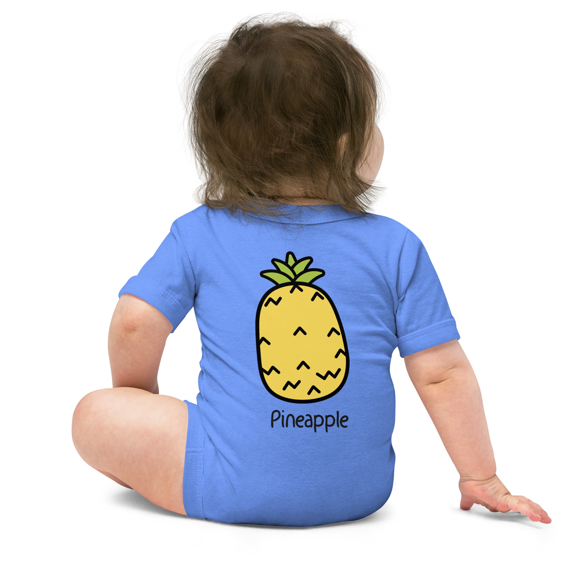 Pineapple - Baby short sleeve one piece (back print)