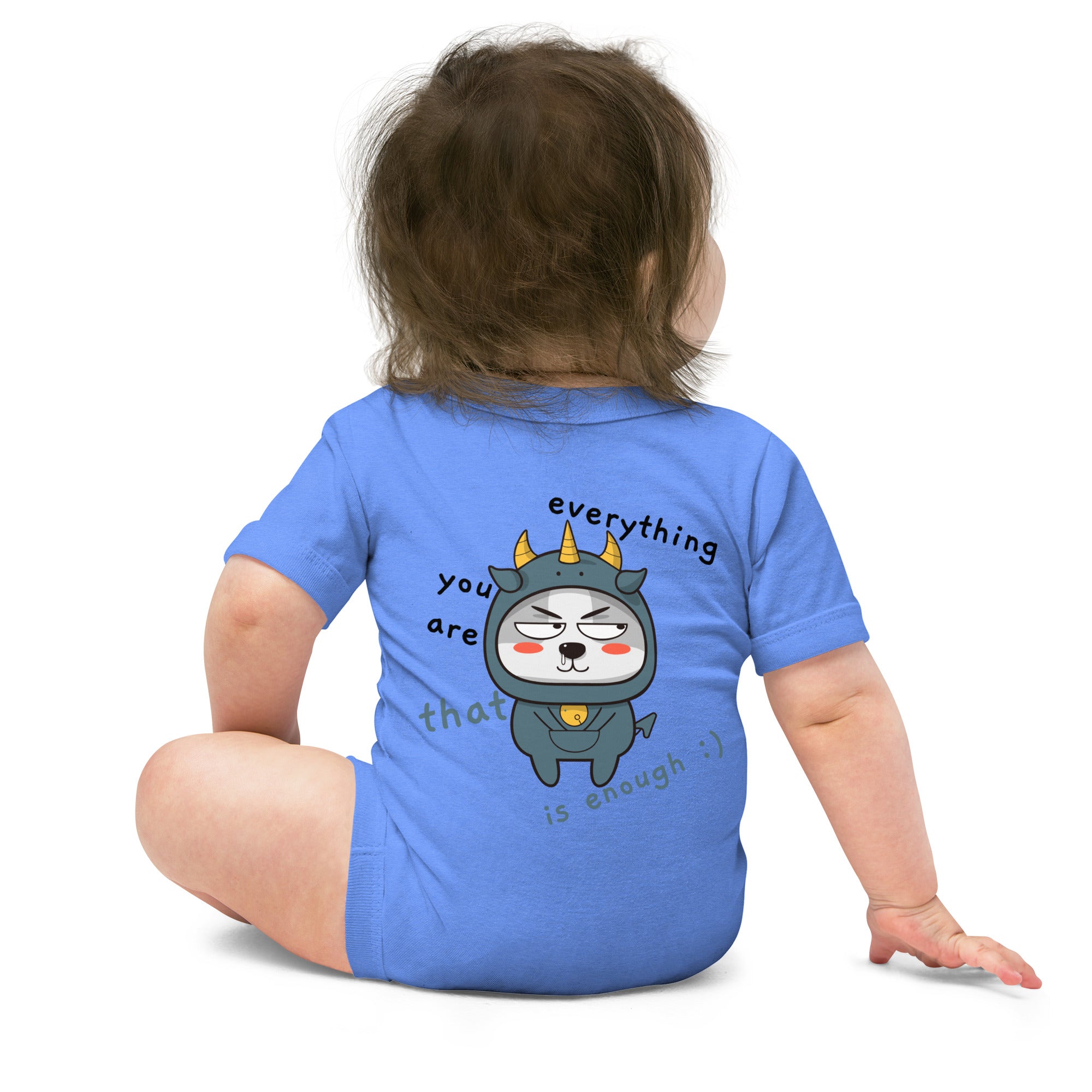 You're everything - Baby short sleeve one piece (back print)