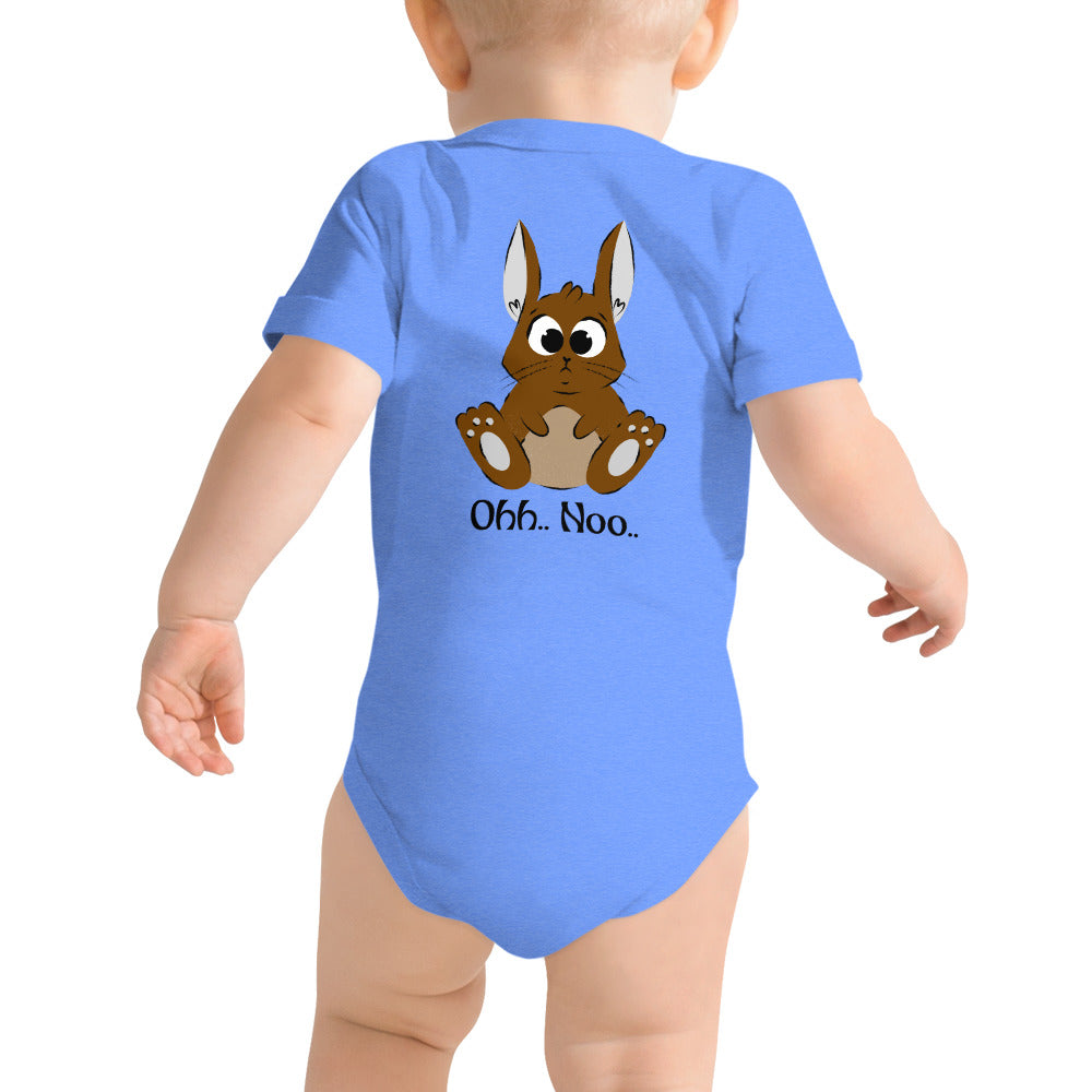 Ohh Noo - Baby short sleeve one piece (back print)