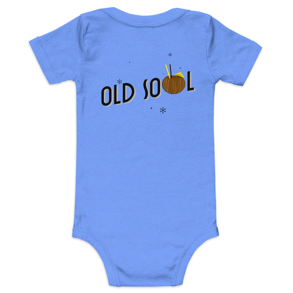 Old soul - Baby short sleeve one piece (back print)