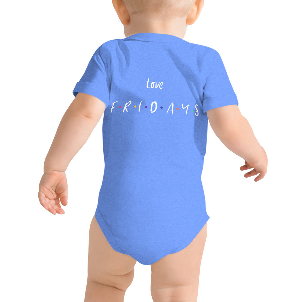 Love Fridays - Baby short sleeve one piece (back print)