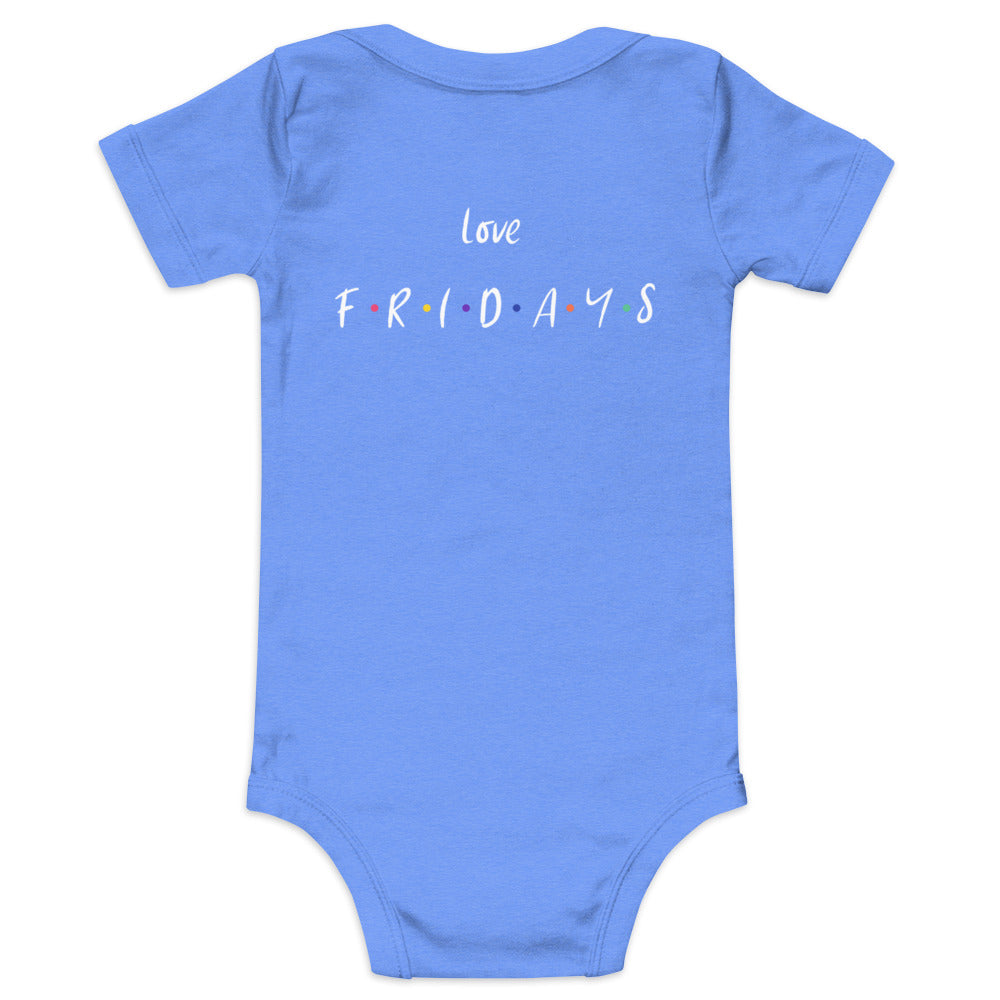 Love Fridays - Baby short sleeve one piece (back print)