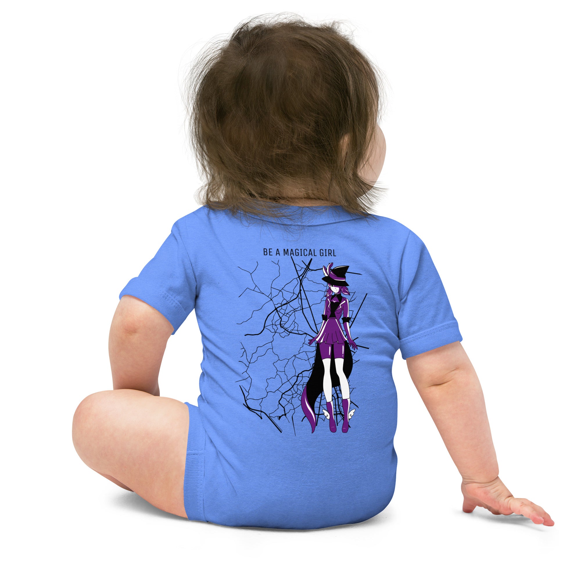 Magical girl V1 - Baby short sleeve one piece (back print)