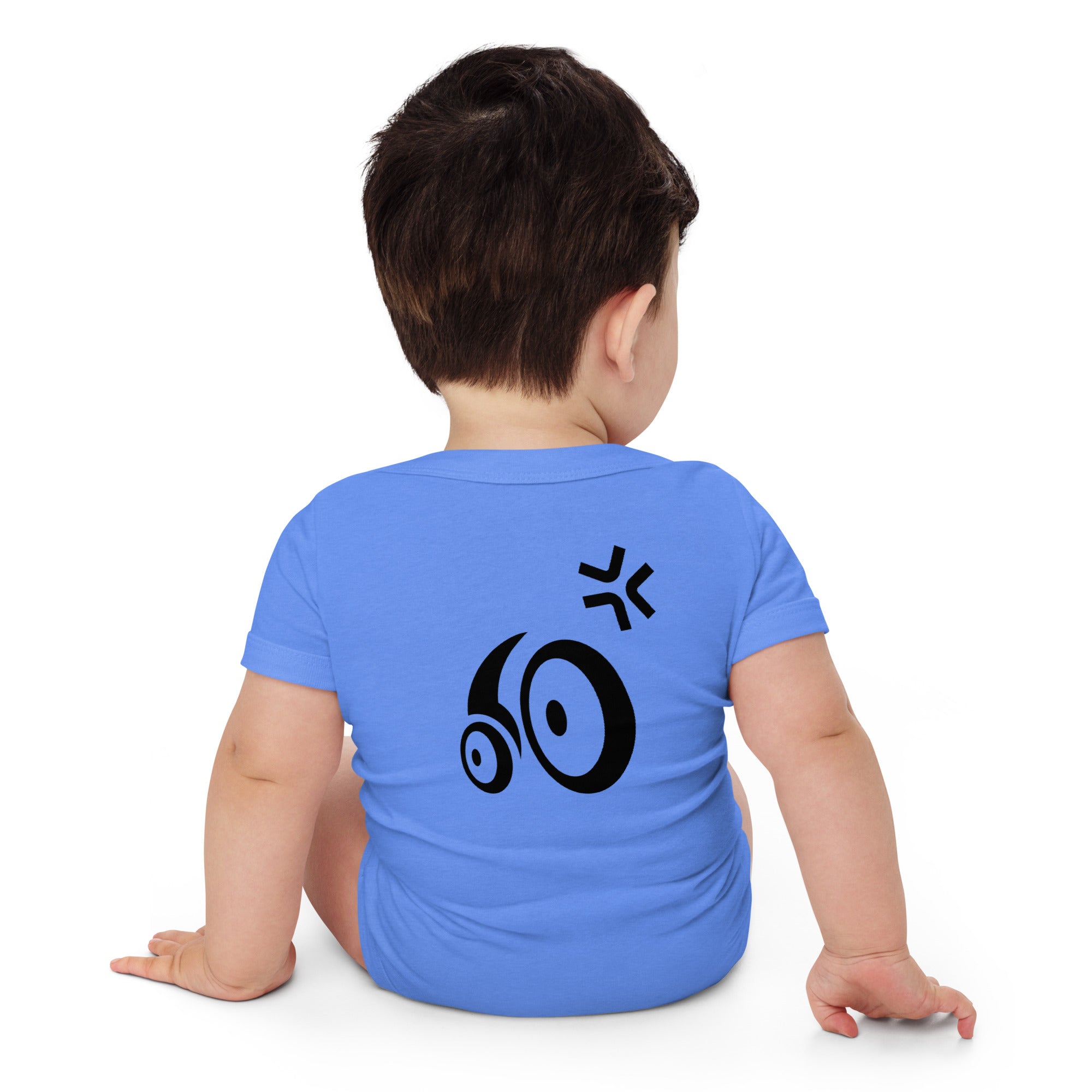 Furious Tot - Baby short sleeve one piece (back print)