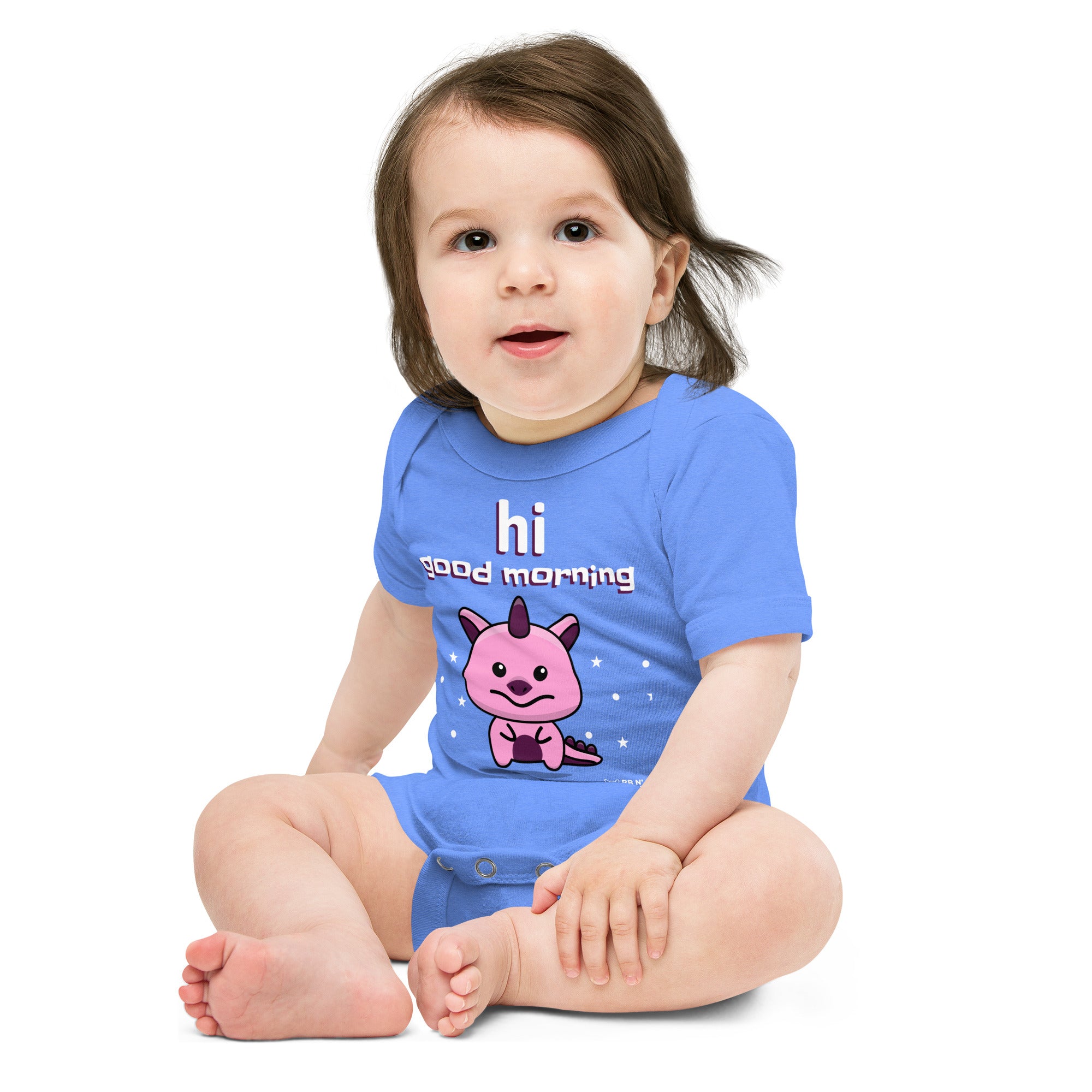 V1 Cute monster - Baby short sleeve one piece