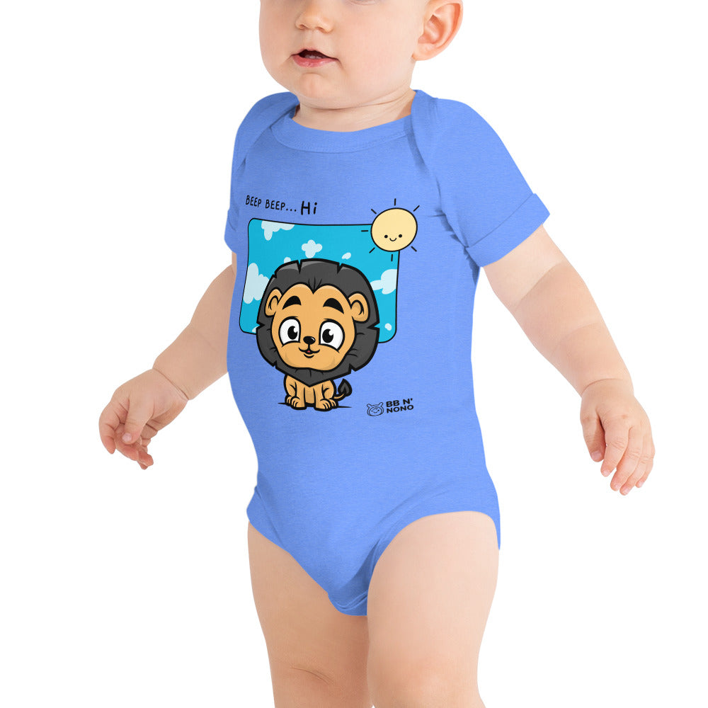 Lit Lion - Baby short sleeve one piece