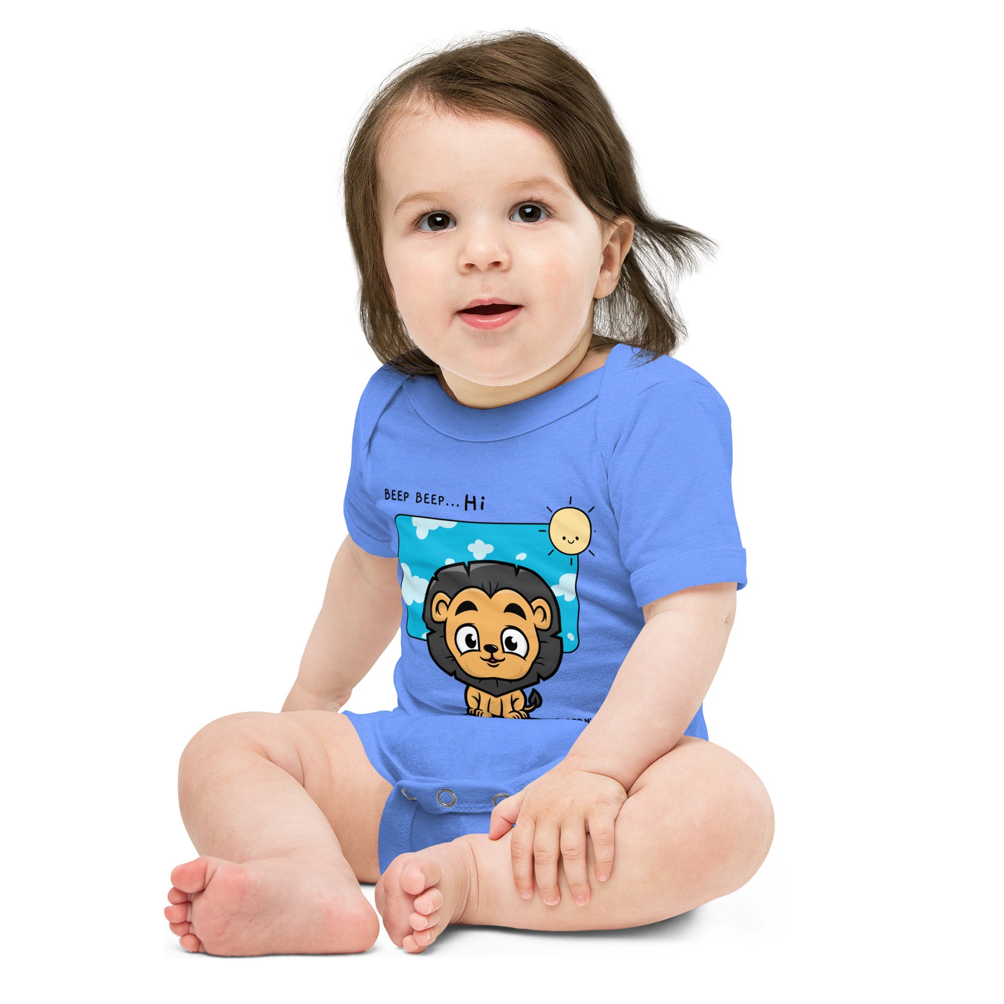 Lit Lion - Baby short sleeve one piece