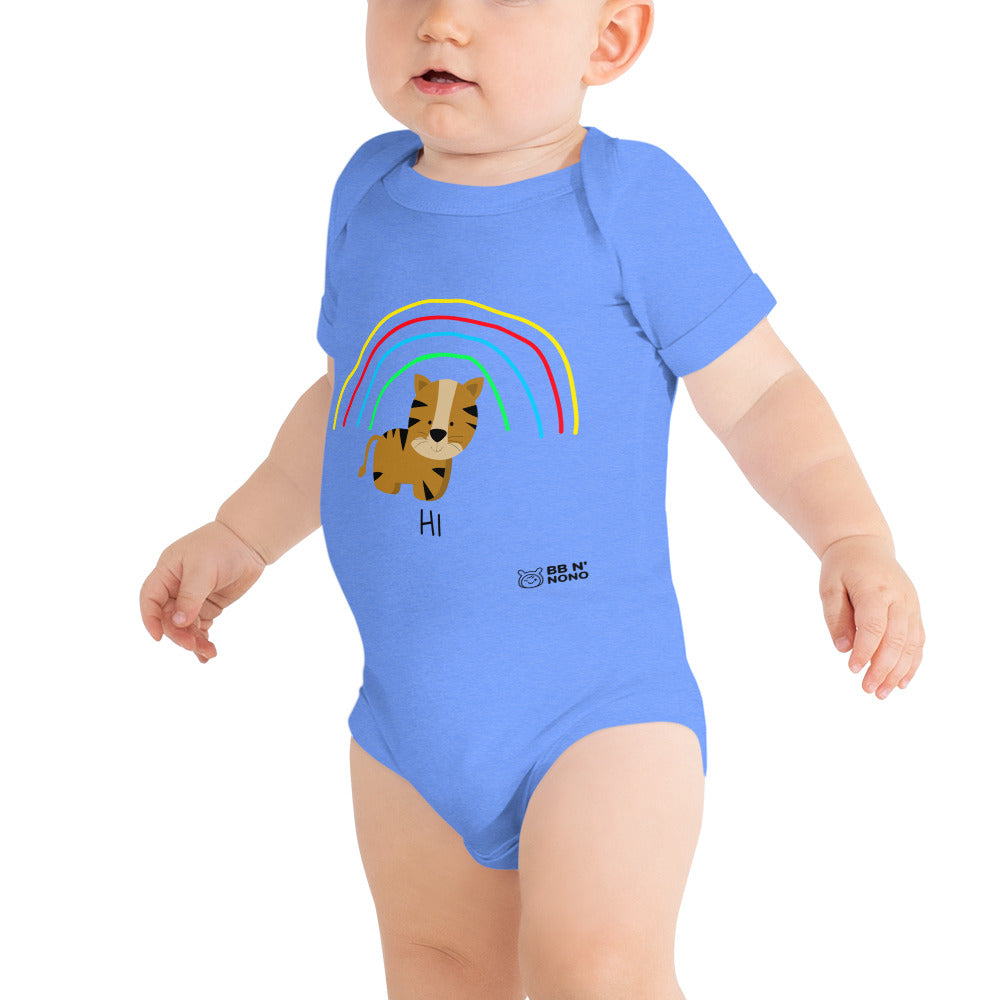 Rainbow tiger - Baby short sleeve one piece