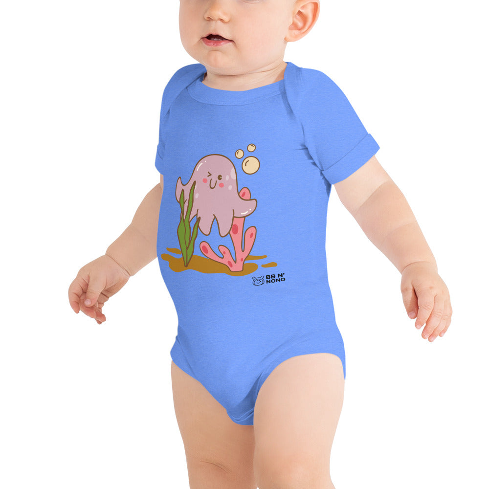 Kawaii sea creature - Baby short sleeve one piece