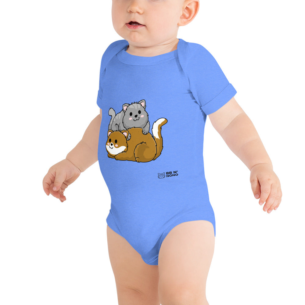 Meow V7 - Baby short sleeve one piece